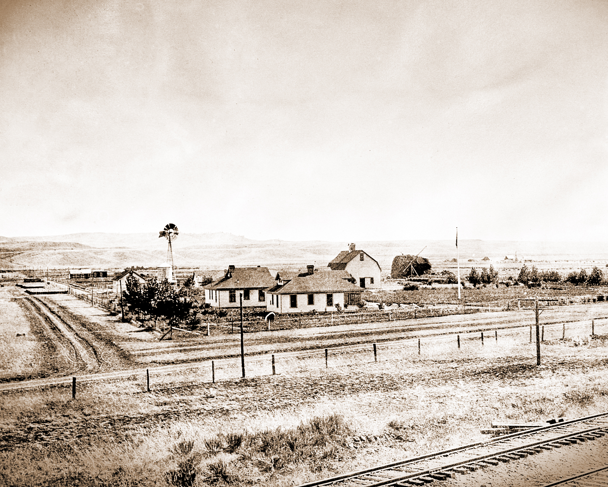 early photo of station